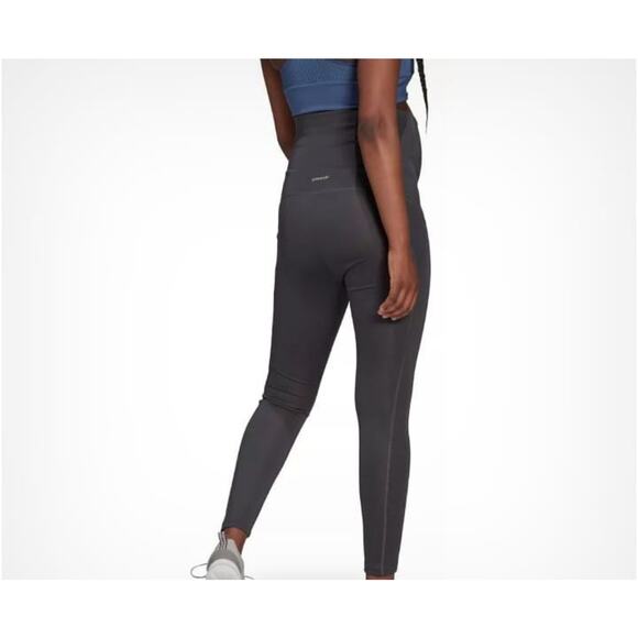 Adidas Maternity Leggings Aeroready Designed To Move Gray Silver Size Small - Picture 12 of 12